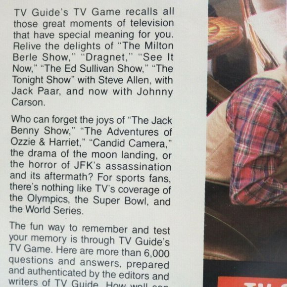Vintage Sealed TV Guide TV Guide's TV Game Board Trivia 1984 Edition - Picture 6 of 12